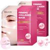 Ourdort Maschera al collagene originale, maschera al collagene da notte, vera maschera al collagene profonda, maschera viso in idrogel - Antietà, rassodante, idratante - Per tutti i tipi di pelle (5 pezzi)
