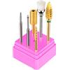 JCMASTER 5 punte Premium In Metallo Duro incl. 1 set Manicure/Pedicure/callosità , utensili professionali per unghie