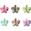 Whakano 6 fermagli per capelli a forma di fiore, clip hawaiana, clip antiscivolo per capelli da donna, presa forte, accessorio per acconciatura per donne e ragazze, feste, spiaggia, piscina, vacanze, colore