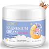 RoongDuuDll Crema al magnesio per bambini, lozione al magnesio per dormire, balsamo al burro di magnesio con burro di karitè, aloe vera, calendula, crema per bambini, per piedi, stomaco, braccia, gambe sollievo