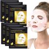 Uocasi Maschera a foglia di mucina, idrogel per collagene per viso, maschere per la cura della pelle, idratante profondamente, boost collagene per elastina, regali per donne, maschere facciali (oro nero -