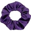 Wambere 2 pezzi Scrunchies, elastici per capelli, colore tinta unita, accessorio per coda di cavallo, accessorio per capelli, per donne e ragazze, viola scuro A