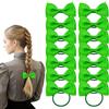 Bliceon Set di 20 accessori per capelli verdi, per ragazze, fiocchi, fasce scolastiche, fasce per capelli con nastro verde, clip, fasce elastiche e trecce, per bambini e donne