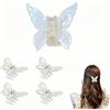 Molyorch 4 Pezzi Clip Artigli Capelli a Farfalla, Plastica Spider Jaw Clip, Accessori Capelli Mini Farfalla, per Accessori lo Styling, Tornante di Tutti i Giorni