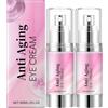 Raevior Peptides Eye Cream for Dark Circles and Puffiness, Anti Aging Under Eye Cream with Niacinamide & Vitamin E, Idratazione Eyes Creams for Wrinkles,Fine Lines & Bags,Lifting & Firming Eyes Treatment (2