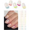 Wahrshei Unghie Gel Adesive UV | Beige Gelatinoso Smalto Adesivo Gel UV | 20 PCS Pellicola per Unghie Autoadesiva | Adesivi per unghie in gel, Impacchi di Smalto Gel per Unghie