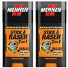 MENNEN - Stick da barba 2 in 1 da uomo - Energizzante - 50 ml - confezione da 2