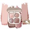 Floruvia Palette di Ombretti Caldi Neutri Nude con Specchio - Opachi e Satinati a Lunga Tenuta Mini Palette Quotidiana Ombretti e Contorno