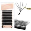 Natuhana Extension Ciglia W Forma 3D 4D 5D 6D 7D 8D 0.07 C D L LU Curl 8-15mm Classico Ciglia Ciuffetti Naturali Premade Fan Eyelash Extensions Volume Russo Professionale