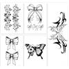 Generic Temporary Tattoos Adesivi Per Tatuaggi Con Succo Di Erbe, Impermeabili E Resistenti, Per Coprire La Clavicola Del Braccio, Simulazione Di Cicatrici, Tatuaggio Con Fiocco