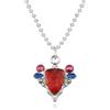 XLTEAM Collana neutra Ciondolo Bizzarro Adventure Collana di cristallo rosso, Aja Cosplay Retro Punk ciondolo, Gioielli per fan, Regali, Accessori di moda Gioielli regolabili Regalo Regali di compleanno