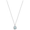 immobird Collana Donna in Argento Sterling 925 con Acquamarina di Ipoallergenici Collana per Eleganti Regali per Donna 40+5cm