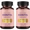 QSTA Myo Inositolo e D-Chiro Inositolo 4100mg - Capsule Vegane - Supporto Metabolico, Equilibrio Ormonale e Benessere Psicologico - 9-in-1, Folato 5-MTHF, Cromo, Zinco, Vitamine B6, B12 e D3