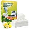 HASAIKA® Fogli per Lavastoviglie, Detersivo Lavastoviglie in Fogli, profumo di limone, adatto per stoviglie in vetro, ceramica e plastica (100 pezzi)
