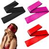 VONJUMA 3 Pcs Maschera Per Occhi In Raso Fasce Per Occhi In Raso Morbide Maschere Per Dormire Copertura Per Gli Occhi Da Viaggio Per Donne Uomini Adulti Coppie 130X5Cm Nero Rosso