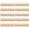 SODIAL 100 Pezzi nel Bianca Ovale Ellisse nel Legno Promozione DIY P2295
