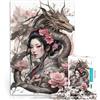 LKSDCBOT Puzzle 2000 pezzi per adolescenti Ragazza giapponese drago Vacanza a casa: uccidere il tempo Adatto per la decorazione del desktop 70x100cm