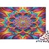 KQJZXNHPGR Mandala Arte Astratta Colori Puzzle 1000 Pezzi Carta per Adulti Relax Decorazione Regalo 52x38cm/1000pcs