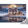 SBMASCJJZRCV Puzzle Lupo 1000 Pezzi per Adulti Carta Rompicapo Decorazione Muro Educativo Puzzle Lupo Regalo 70x50cm/1000pcs