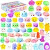 NCKIHRKK Squeeze Toys Squishy Giocattoli, 60PCS Mini Kawaii Squishy Gadget Compleanno Bambini, Mini Giocattoli Antistress, Regalini Fine Festa Compleanno Bambina Bambino, Regalini Invitati