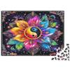 KQJZXNHPGR Loto Colorato Yin Yang Puzzle 1000 Pezzi Puzzle per Adulti Carta Relax Decorativo Regalo 52x38cm/1000pcs