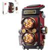 TYCOLE Set di Costruzioni per Fotocamera retrò con Luci, Giochi per Costruire Fotocamera Fai da Te con Design Reflex a Doppia Lente, Regalo di Compleanno Adulti Ragazzi dagli 8 ai 12 Anni (719 Pezzi)