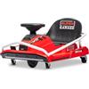 Beneo Motors Go-Kart Elettrico Drift 24V, rosso, motore brushless 300W, batteria al litio, modalità drift con velocità fino a 14 km/h, telaio in acciaio robusto, cintura di sicurezza, sedile sportivo