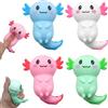 Zoonvii 4 Pezzi Squeeze Giocattoli,Axolotl Squeeze Toy,Axolotl Squishy,Antistress Squeezes Toys,Squishy antistress,Palline antistres per adulti,Palline Giocattolo Anti-stress per Spremere e Rilassare