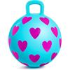 U&C Planet 38CM Pallone da Salto per Bambini 3-6 Anni Supporta fino a 100 kg Design Antiscivolo con Pompa Palla da Salto in PVC per Interni ed Esterni