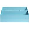 EXACOMPTA - Rif.67962D - Porta lettere verticale a 3 scomparti in cartone Aquarel - Dimensioni 250x100x140 mm - Compatibile con buste formato DL e C6 - Colore blu pastello