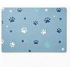 PLUSHCEWT Tappetino antiscivolo per cani e gatti, 30 x 50 cm, ad asciugatura rapida, assorbente, per cani di piccola taglia e gatti (blu)