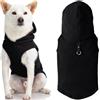 Gooby Ogni Giorno Tempo Freddo Gilet con Cappuccio in Pile per Cani di Piccola Taglia, XL, Colore: Nero