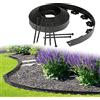 Vigevee Bordo Giardino Flessibile, 30m Bordi Aiuole Plastica con 90 Chiodi di Fissaggio Decorazione da Giardino, Bordo per Prato Flessibile sistema di blocco delle radici, Altezza 5 cm