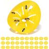 CHEOTIME Trappola Per Vespe, Trappole Per Vespe Riutilizzabili Trappola Per Vespe Calabrone 30 Pezzi Trappole Per Api a Forma di Fiore Riutilizzabile Acchiappa Api Imbuto Accessori Per Apicoltura Strumenti
