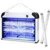 Insectaway Lampada antizanzare elettrica da 20 W, lampada UV, con raggio di azione di 50-80 m², trappola per mosche e insetti, efficace per interni, casa, cucina, ufficio