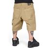 The blueskin Bermuda Baggy Uomo Oversize - Cotone Bull Artigianale - Stile Streetwear Hip Hop Rap Skate - Colore Sabbia - Made in ItalyW 34 IT 48
