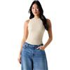 Guess Top da donna Eco senza maniche Francine Smock Hotfix, Ostrica perlata multicolore, XL