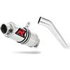 DOMINATOR Terminale di Scarico Marmitta Silenziatore GP1 compatibile con ZX6R 636 2003-2004
