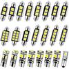 ZestEcho KIT LAMPADINA AUTO 23 LED AUTO INTERNI 6000K SENZA ERRORE, LAMPADINA LED AUTO T10 W5W C5W 31 36 39 42 mm, LUCE NAVIGLIA LED AUTO E LAMPADINA IMMATAZIONE 12V