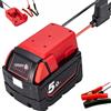 Prosishing Adattatore Power Bank per Avviatore di Emergenza Auto per Batteria Milwaukee M18 da 18 V, Avviatore di Emergenza Portatile per Batteria Auto con Cavo 11 AWG (Batteria non Inclusa) (Milwaukee)