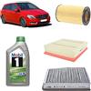 Generico Kit 3 filtri tagliando + 7L olio Mobil1 5W30 per Classe B W246 W242 gasolio 2143CC 200CDI 220CDI (2011-2018)