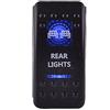 ESUPPORT E Support™ 12V 20A barra oscillante interruttore blu LED posteriore luce 5pin barca auto rear