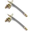 QWORK® 2 Pezzi 18cm Estensione Valvola Adattatore Ruota, Prolunga Valvola Pneumatici per Camion Bus RV Auto