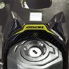 labelbike - Adesivo 3D Moto Zona Chiave Accensione Protezione e Decorazione in Resina compatibile con Honda CBR650R 2026 Colore Giallo Carbonio