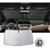 LUWU [Aggiornato] Parasole Auto Compatibile con BMW Serie 3 G20 Serie 4 G22 2021-2025 2026 Parasole Parabrezza Interno Pieghevole Protezione UV e Calore Accessori 3er 4er