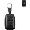 MBKEYS Custodia per chiave auto compatibile con Land Range Rover L405 Sport-L494 Defender-L663 Discovery 5-L462 Discovery Sport-L550 Velar-L560 Evoque-L551 Jaguar XE/XF/XJ/F-PaceFit/F-Type F-Type Smart Key