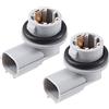 A ABSOPRO 2Pz Supporto Lampadina Luce Posizione Laterale Per Honda | Materiale: Plastica, Metallo, Colore: Grigio, Dimensione: 3.3x2.2x2.6cm, Codice: 33304-TET-H01, 2 Pin