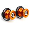 MEUMIR Nottolini Cavalletto 8MM Per Triumph 765rs Per Street Triple 765 RS 765 R 765r Supporti Per Forcellone Moto Viti Di Fissaggio Per Manutenzione Catena(arancia,With logo)
