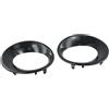 MIKMLYZE Copertura per fendinebbia per X3 E83 LCI 2007-2010, cornice per paraurti anteriore, plastica nera non verniciata, sostituisce 51113423789 51113423790