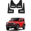 YLOXFW Auto Paraspruzzi Anteriori e Posteriori Guardie Splash Parafango per Suzuki Jimny BJ64 BJ74 2005-2025 Dedicato Flap Parafanghi Protezione Set 4PC,Send 1 Car Wash Towel,Nero,2019~2025